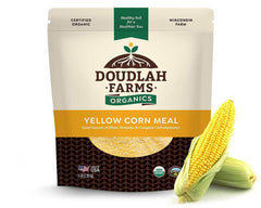 Doudlah Farms front packaging shows organic label and fresh provenance benefit