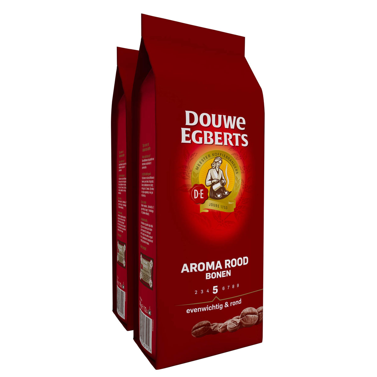 Douwe Egberts front packaging showing two 500g vacuum packs for convenience
