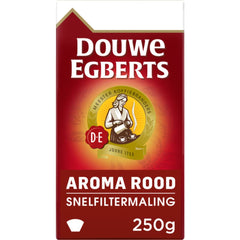 Douwe Egberts Aroma Rood front packaging showing label and aroma benefit
