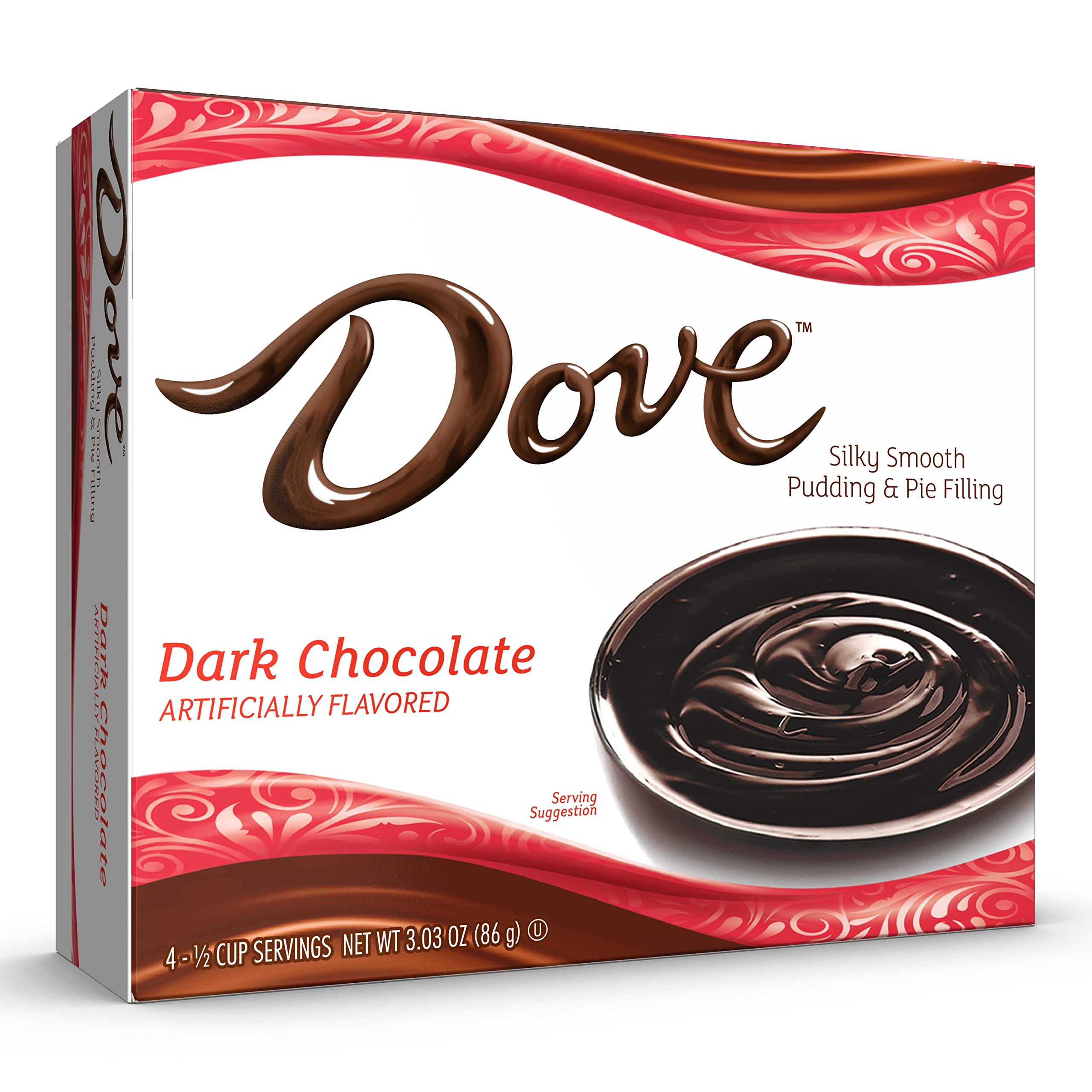 Dove box next to measuring cup for serving size clarity and portioning