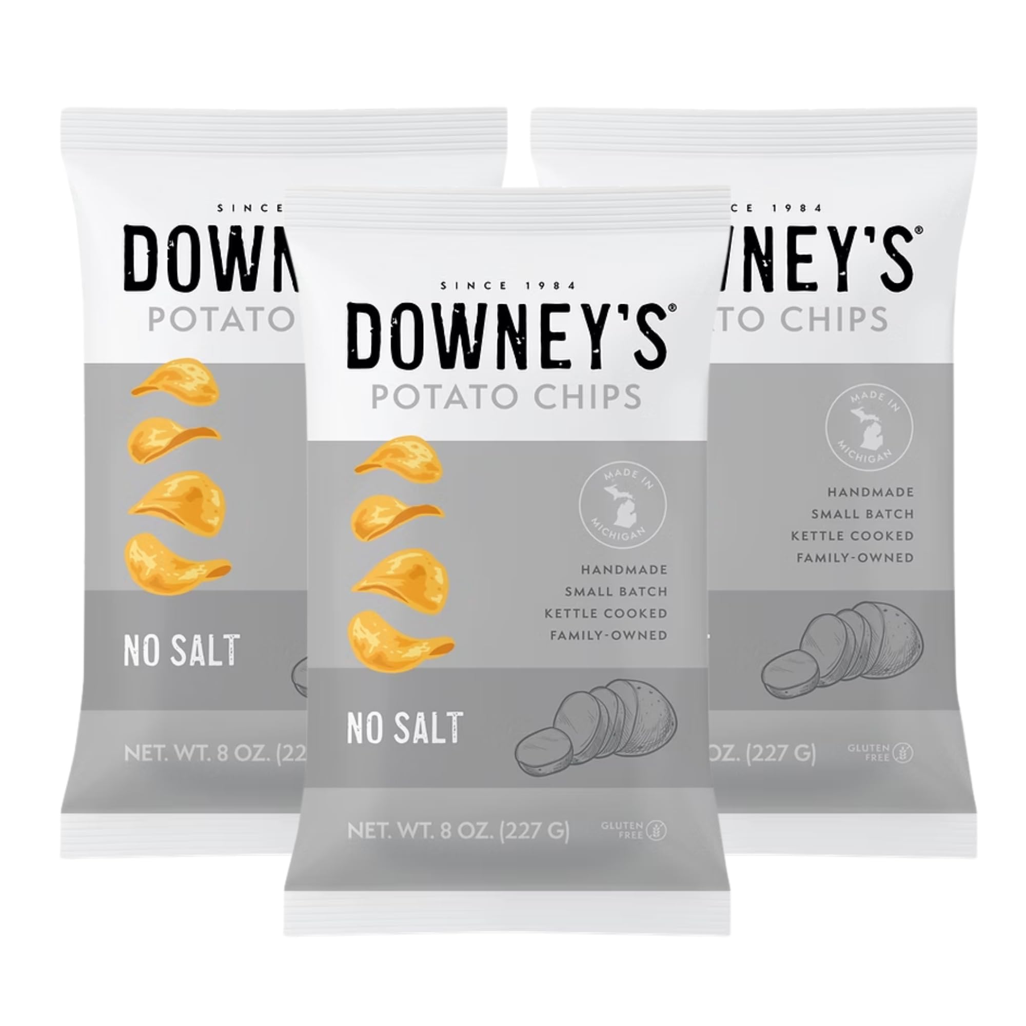 Downey's front packaging showing 3-pack and crisp texture benefit