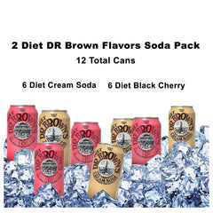 JDS Toy Store dr. brown's cream soda can close-up depicting creamy texture and vanilla taste