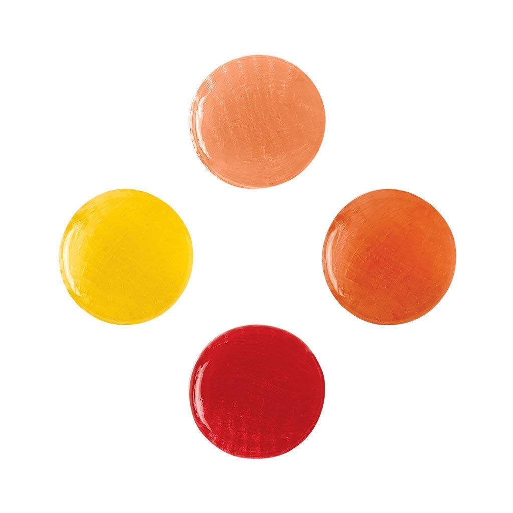 Dr. John's candy in hand demonstrating portion size and low-calorie benefit