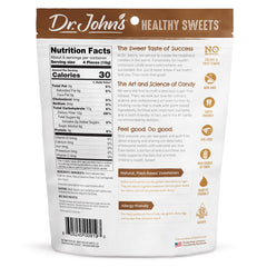 Dr. John's close-up of hard candy texture highlighting long-lasting flavor