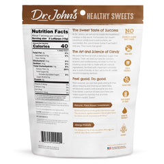 Dr. John's close-up of chocolate oval texture highlighting rich flavor