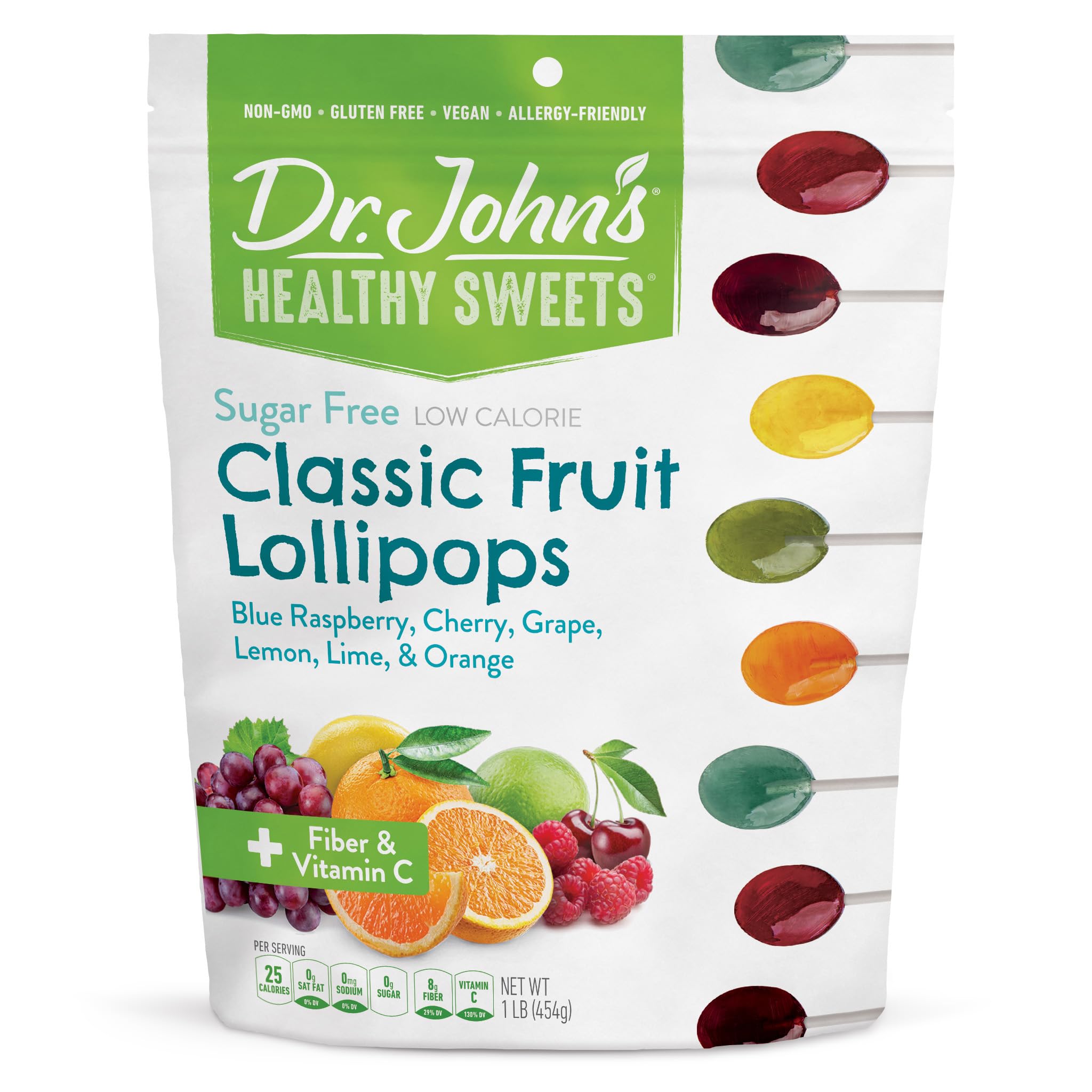 Dr. John's front packaging showing resealable bag and brand benefit