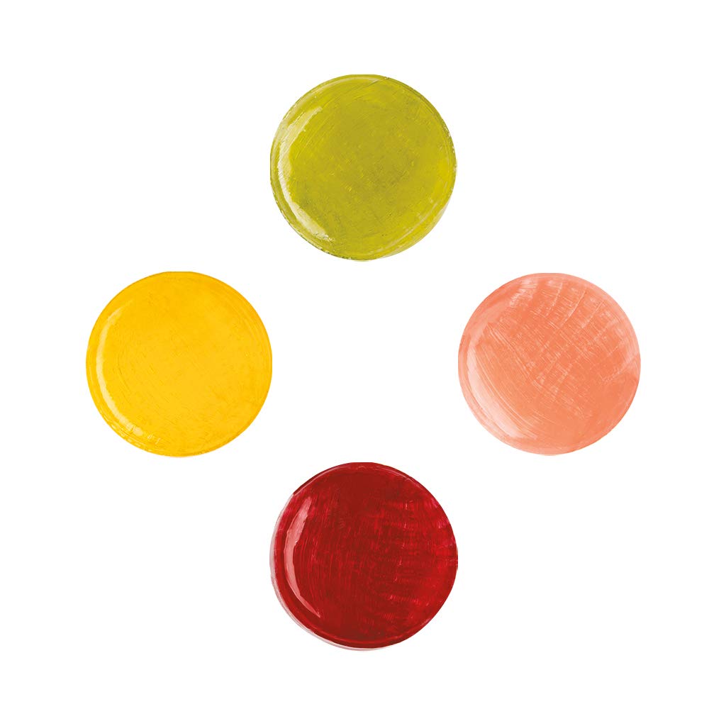 Dr. John's texture detail of candy surface emphasizing dye‑free finish and clarity