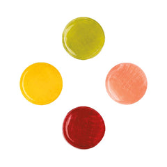Dr. John's texture detail of candy surface emphasizing dye‑free finish and clarity
