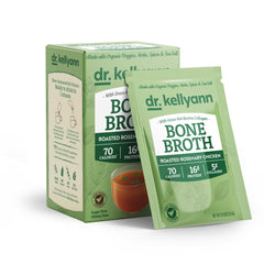 Dr. Kellyann box front view showing roasted rosemary broth and benefits