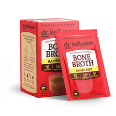 Dr. Kellyann front packaging showing product benefits and quick-serve convenience