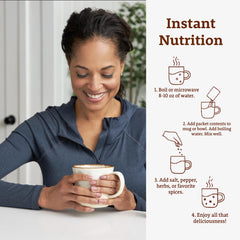 Dr. Kellyann open packet pouring powder with easy single-serve benefit