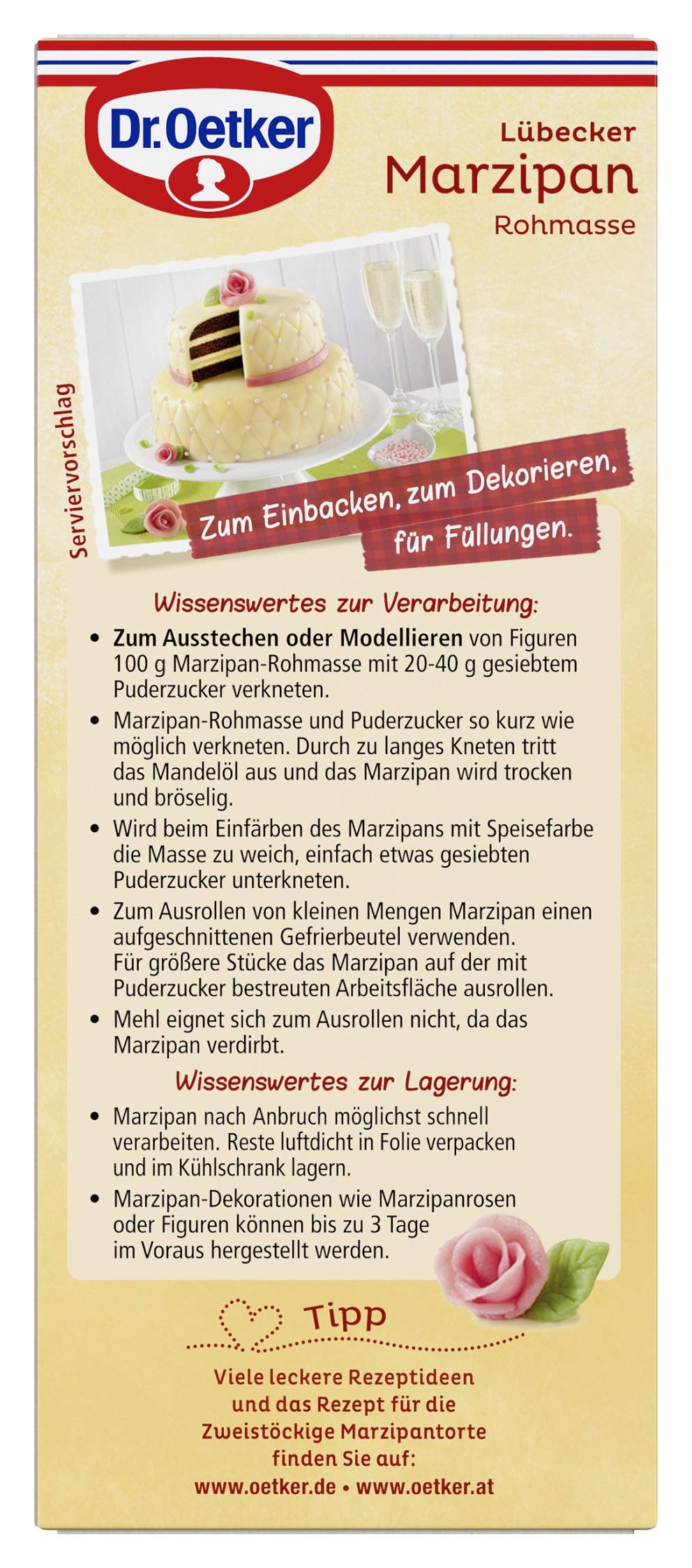 Dr. Oetker marzipan shaped into small modeling figures demonstrating fine detail retention