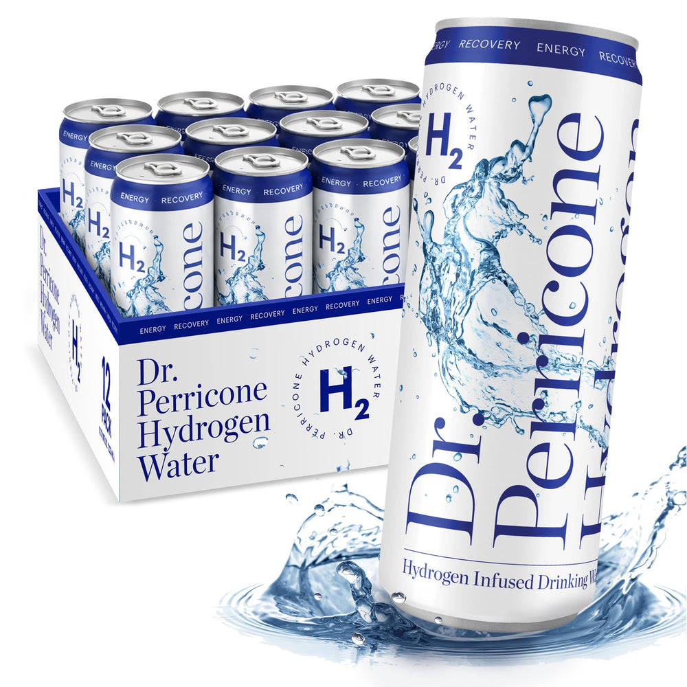 Dr. Perricone front packaging showing 12-pack and hydrogen badge benefits