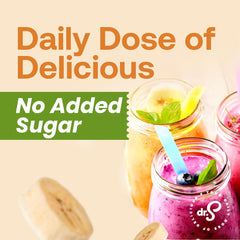 Dr. Smoothie top view of bottle cap and seal ensuring freshness benefit