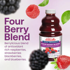 Dr. Smoothie close-up of crushed berry texture highlighting natural fruit pieces