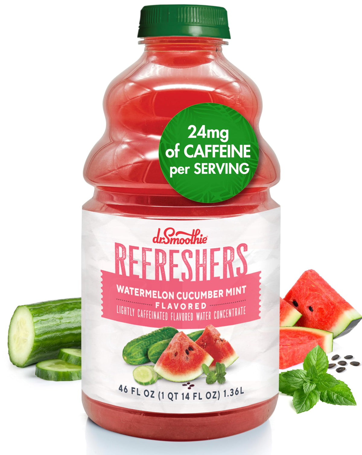 Dr. Smoothie front label showing flavor and benefits clearly