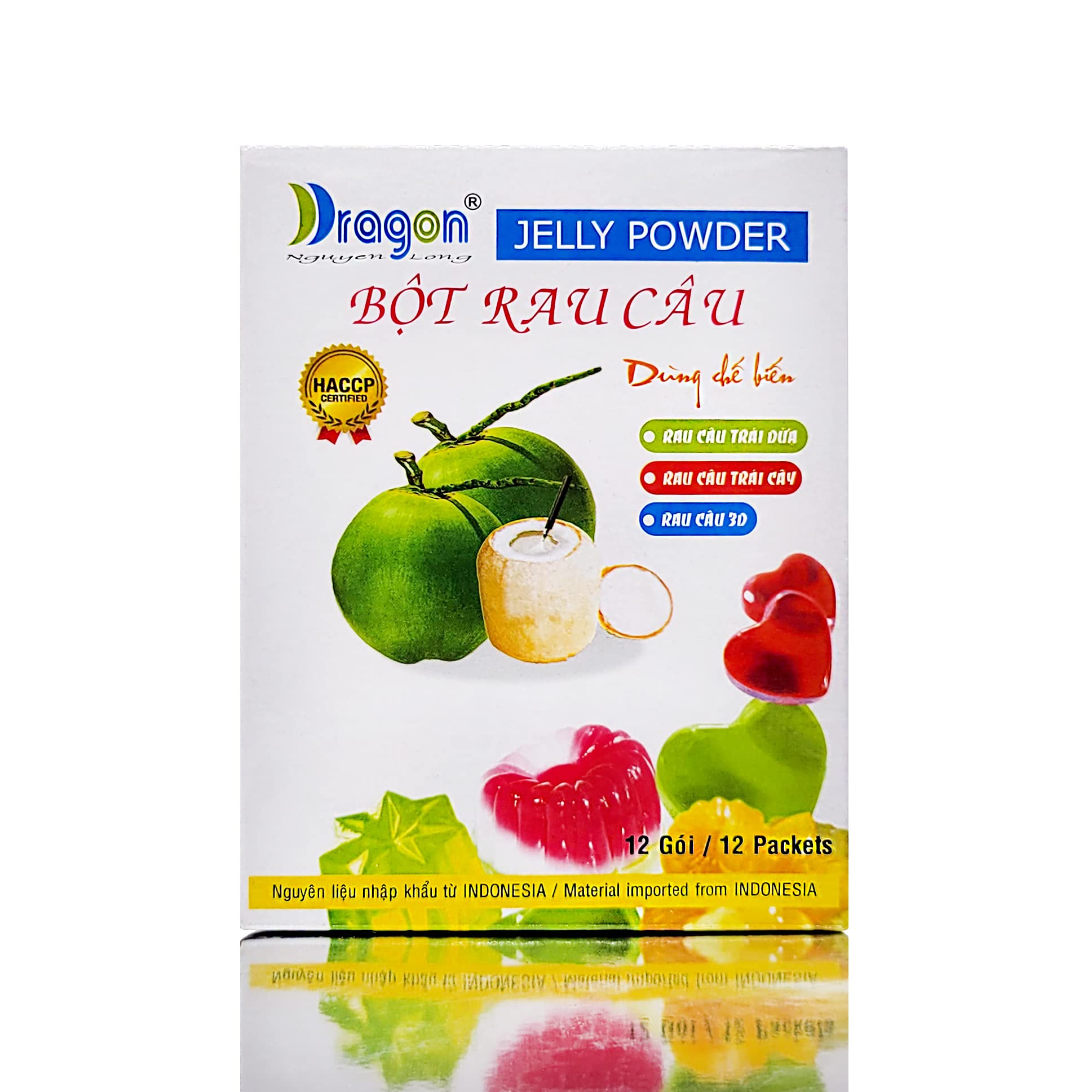 DRAGON powder scooped from sachet highlighting single-use convenience