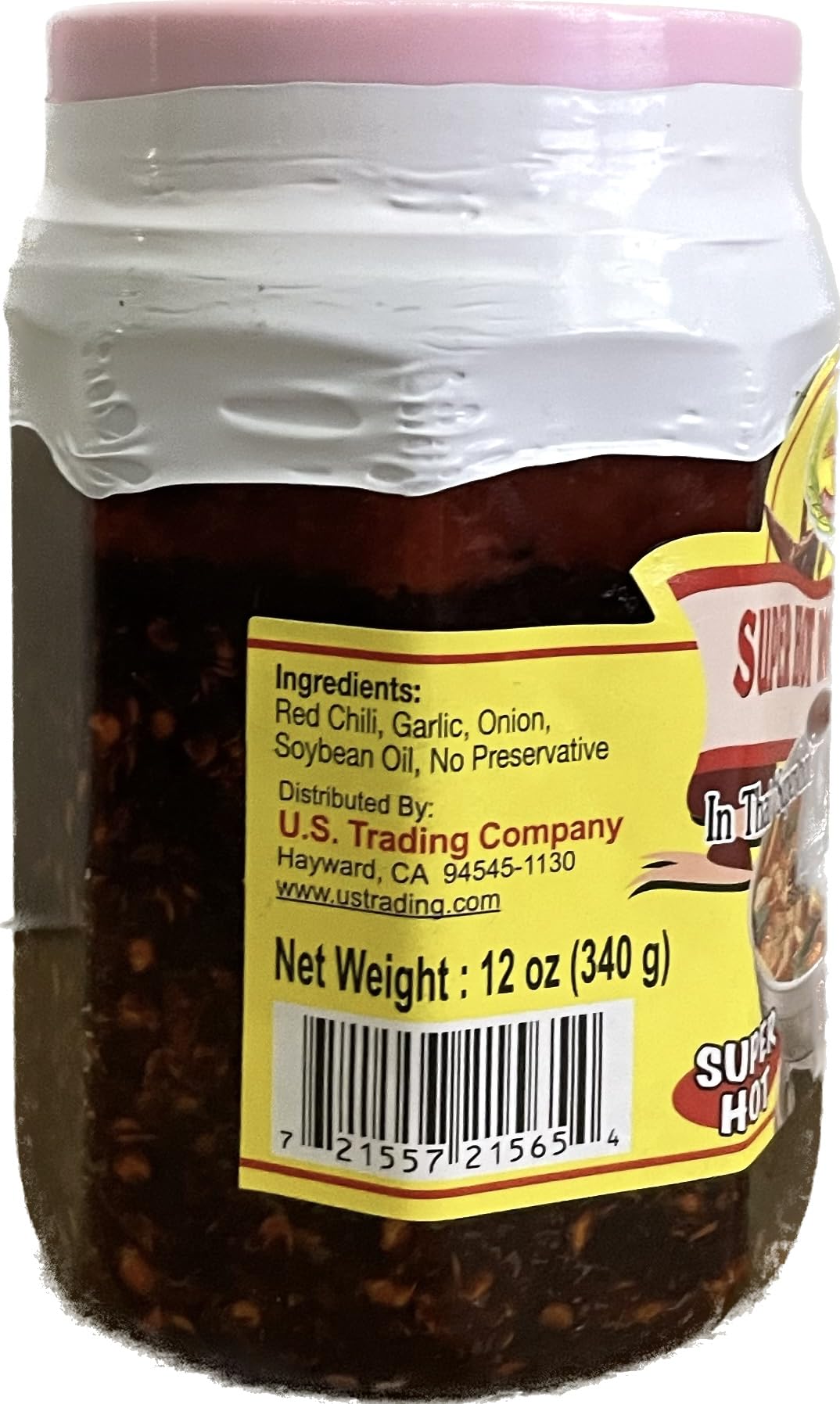 Dragonfly jar in hand showing 340g size for portion planning