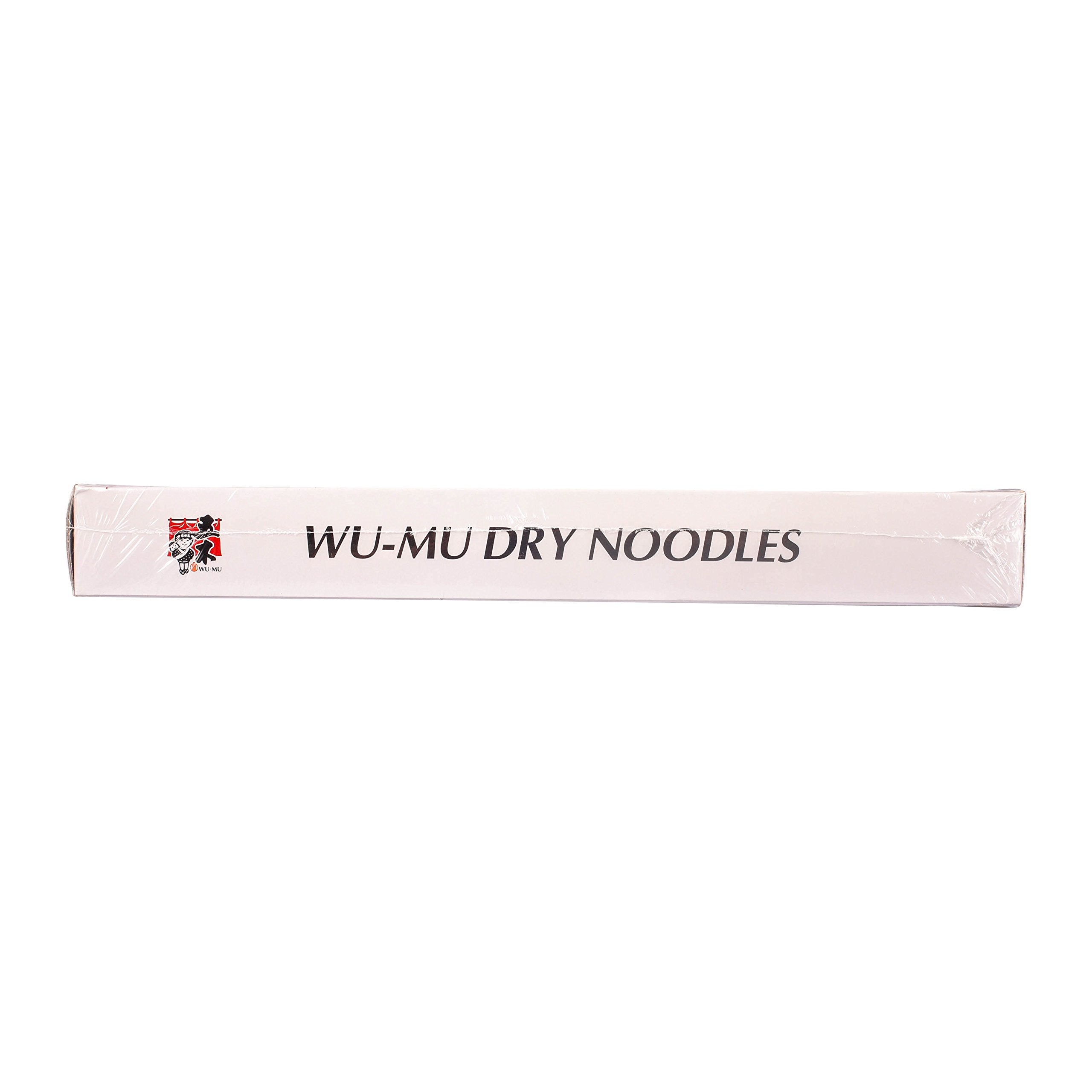 DragonMall cooked Wu-Mu wide noodles in stir-fry showcasing hearty bite