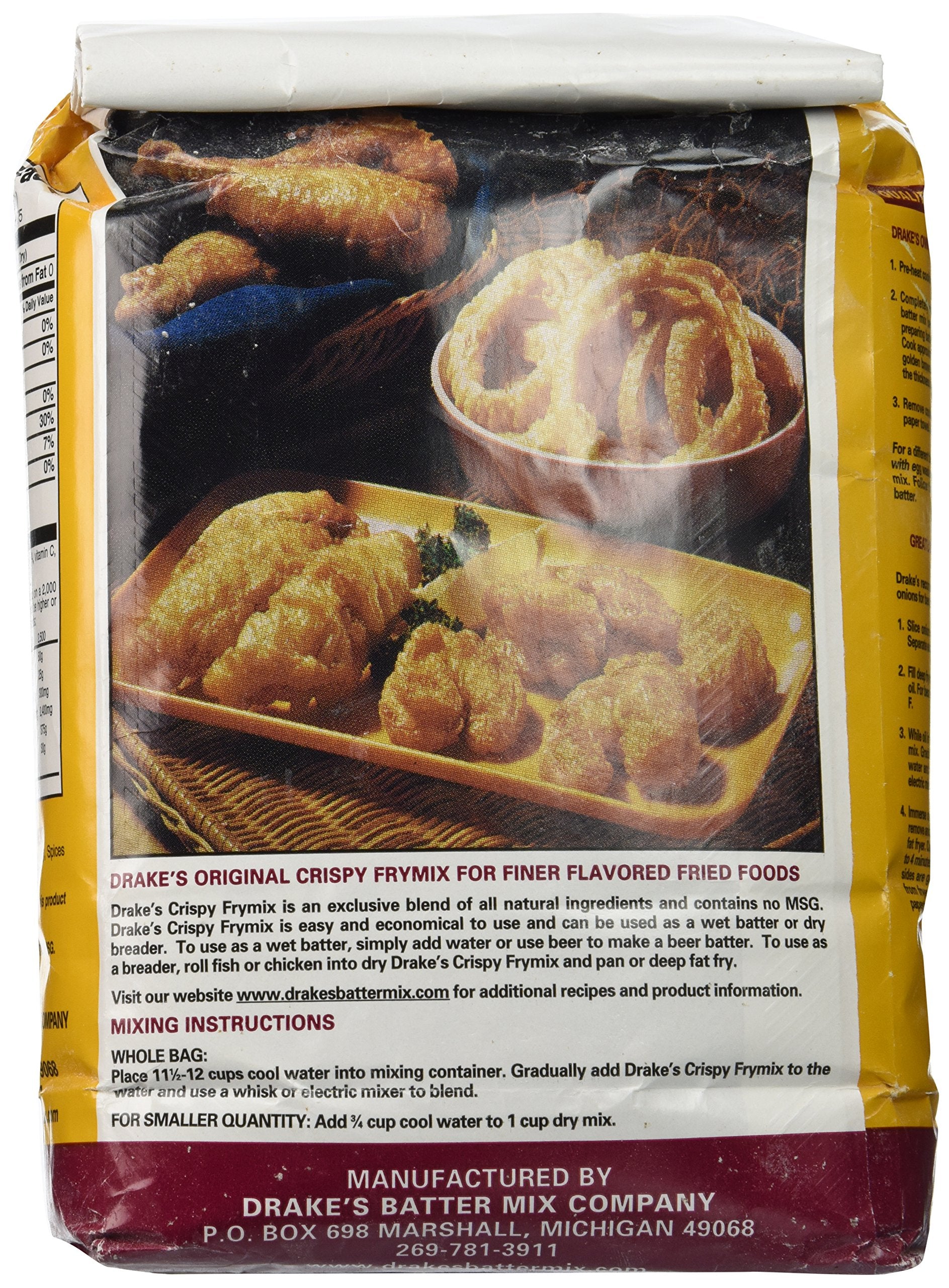 Close-up of DRAKE’S fry mix texture highlighting fine, even granules for consistent crisping