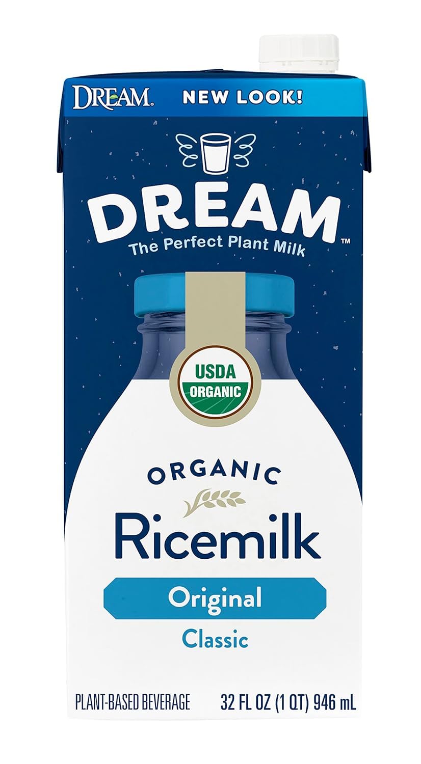 Dream Blends label close-up showing USDA Organic and Non-GMO seals