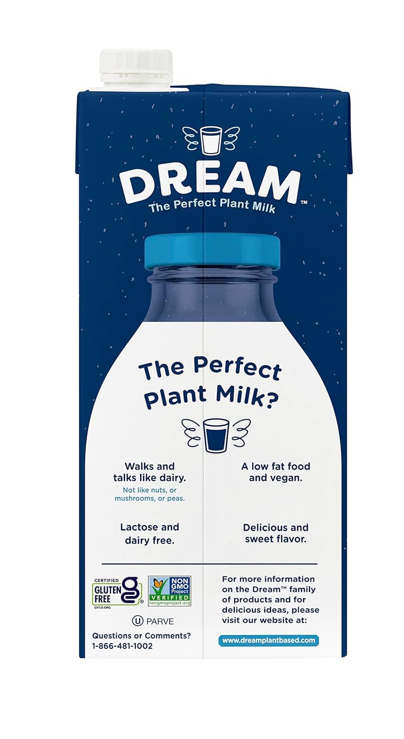 Dream Blends rice milk texture in glass illustrating light consistency
