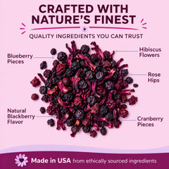 DRINK KATY'S brewed hot cup with ruby color providing warming, aromatic comfort