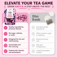 DRINK KATY'S cold-brew pitcher chilled and vibrant for refreshing iced tea