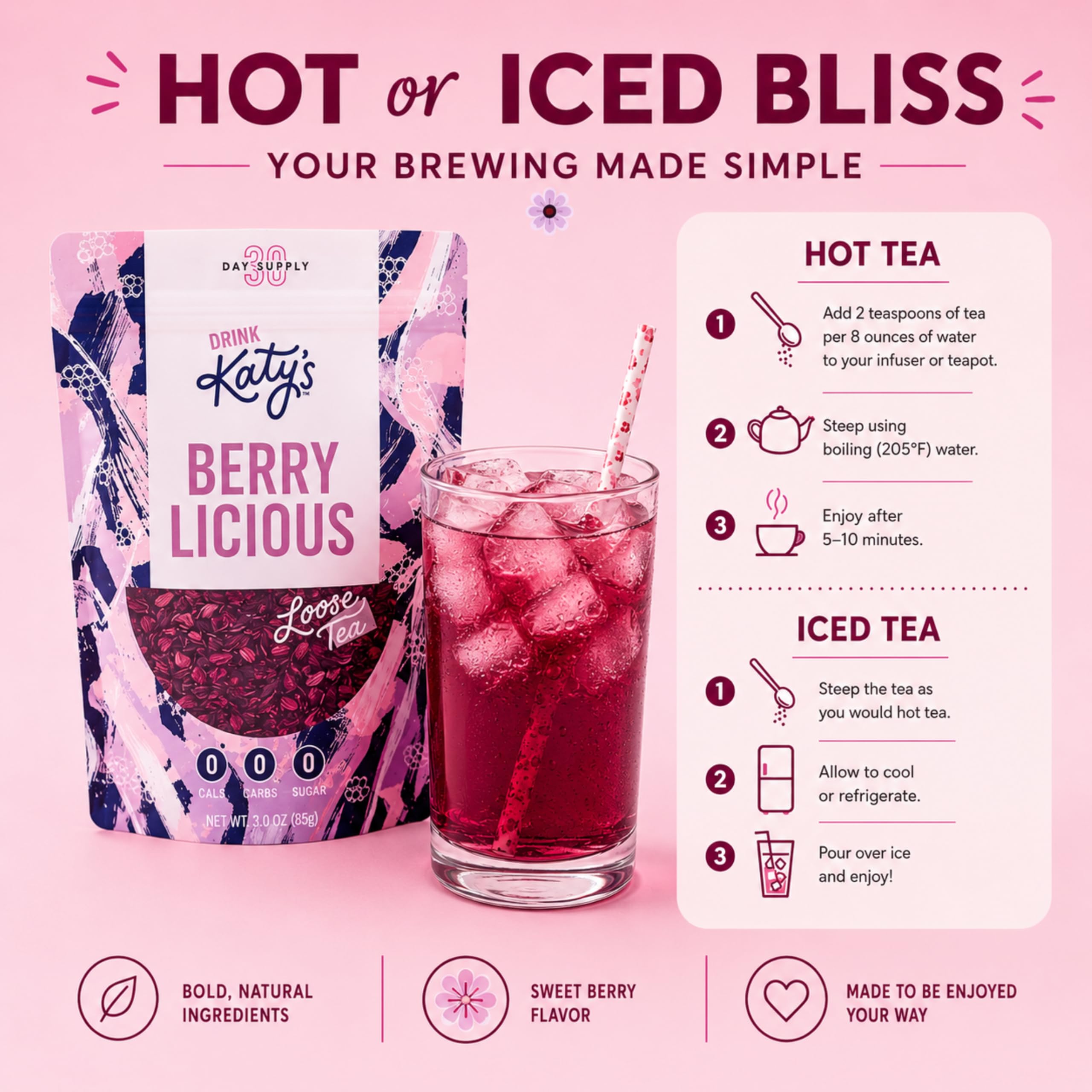 DRINK KATY'S resealable pouch zipper detail preserving freshness and shelf life