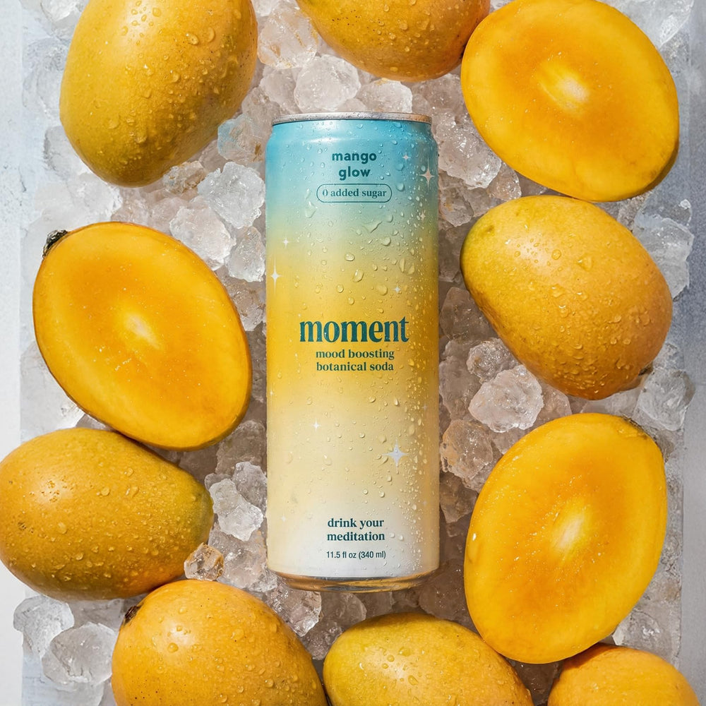 Drink Your Meditation close-up mango pulp highlighting natural fruit