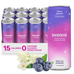 Drink Your Meditation front packaging showing cans and benefits