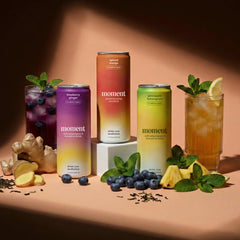 Drink Your Meditation Moment being poured into glass showing smooth texture and refreshing benefit