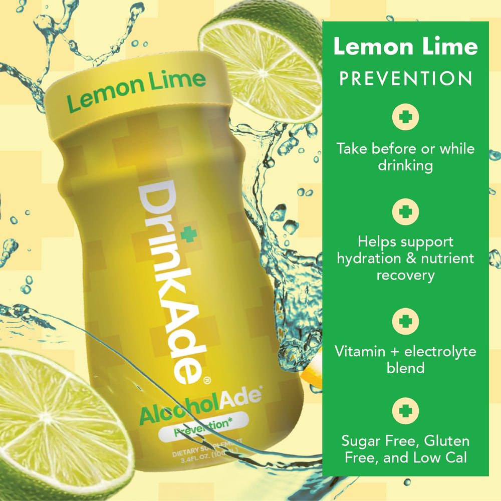 Close-up of DrinkAde ingredients list and botanical extracts for transparency