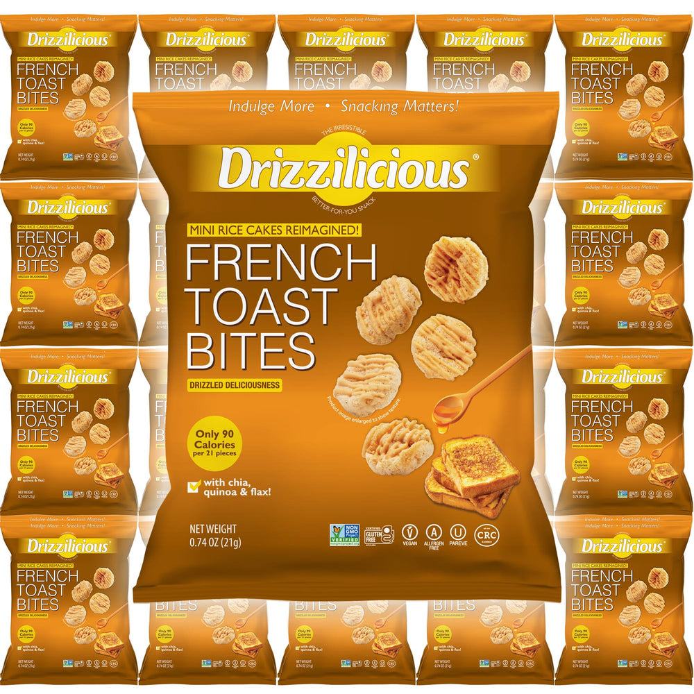 Drizzilicious close-up of white chocolatey drizzle delivering creamy flavor without dairy