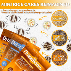 Drizzilicious close-up of rice crisp texture highlighting light crunch