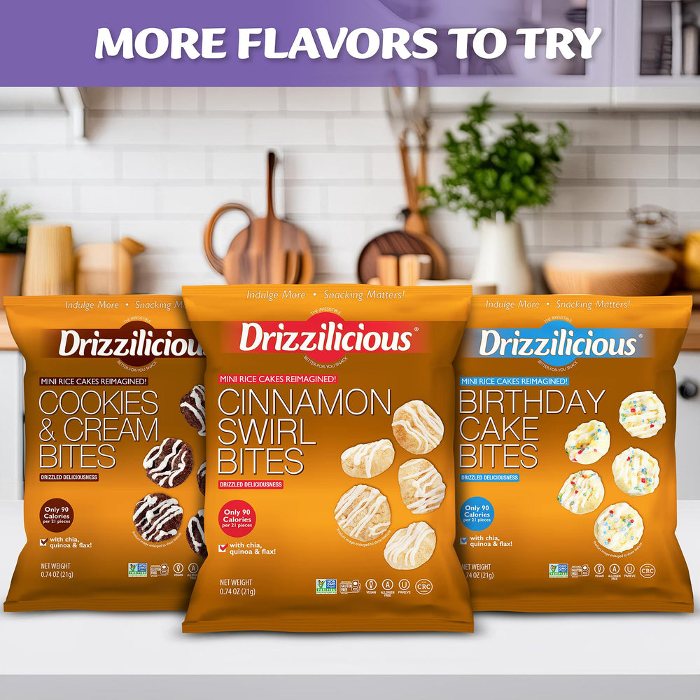 Drizzilicious mini bag tucked in backpack pocket for on-the-go convenience