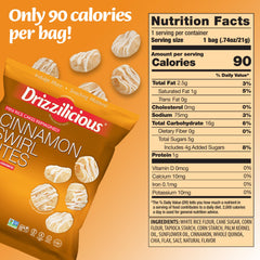 Drizzilicious bag held in hand to show compact size and portability