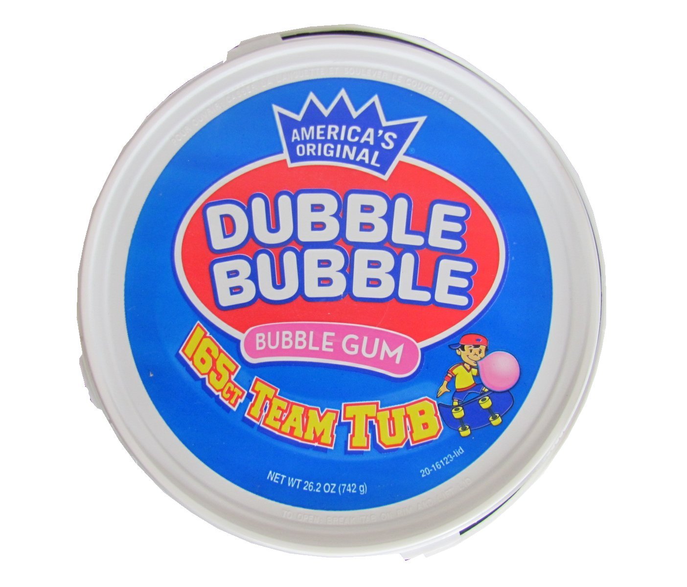 Dubble Bubble close-up of individually wrapped gum pieces highlighting original flavor and easy sharing