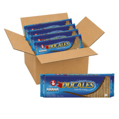 DUCALES front packaging showing four-pack, highlights convenience and freshness