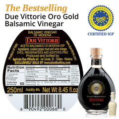 Due Vittorie label close-up highlighting PGI certification and origin authenticity