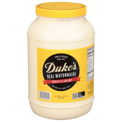 Duke's front of jar showing brand and size, offers reliable bulk supply