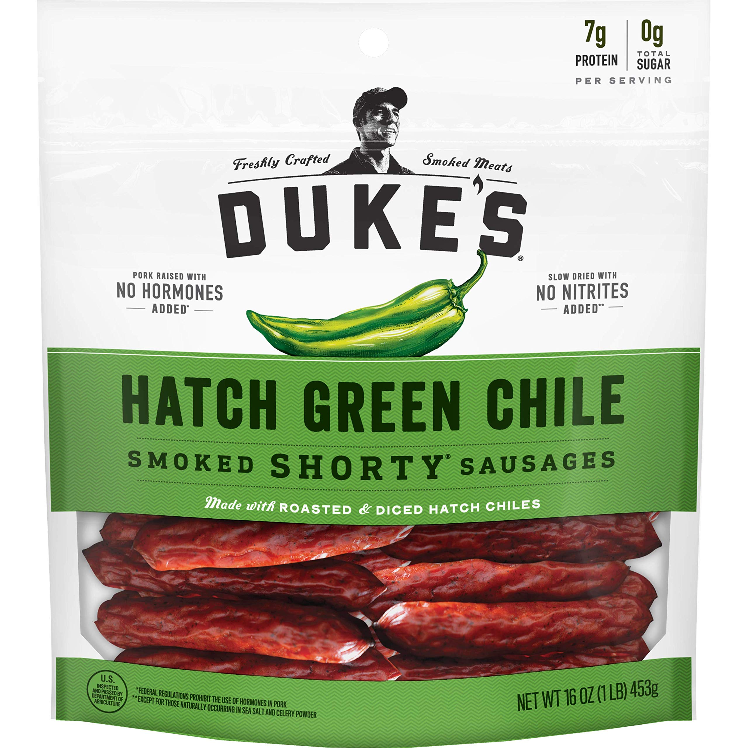 DUKE'S front packaging showing 16 oz bag and product branding with convenient portability