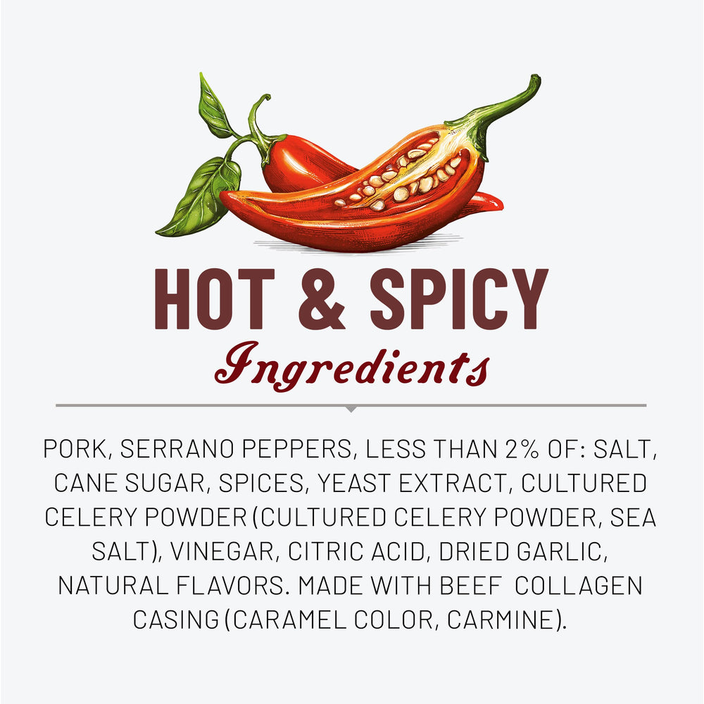 DUKE'S nutrition and ingredients label highlighting protein and no MSG