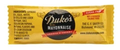 Dukes mayo packets front packaging showing 50-count convenience and consistent servings