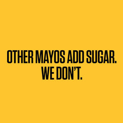 DUKE'S close-up of mayonnaise texture in packet, creamy whipped consistency