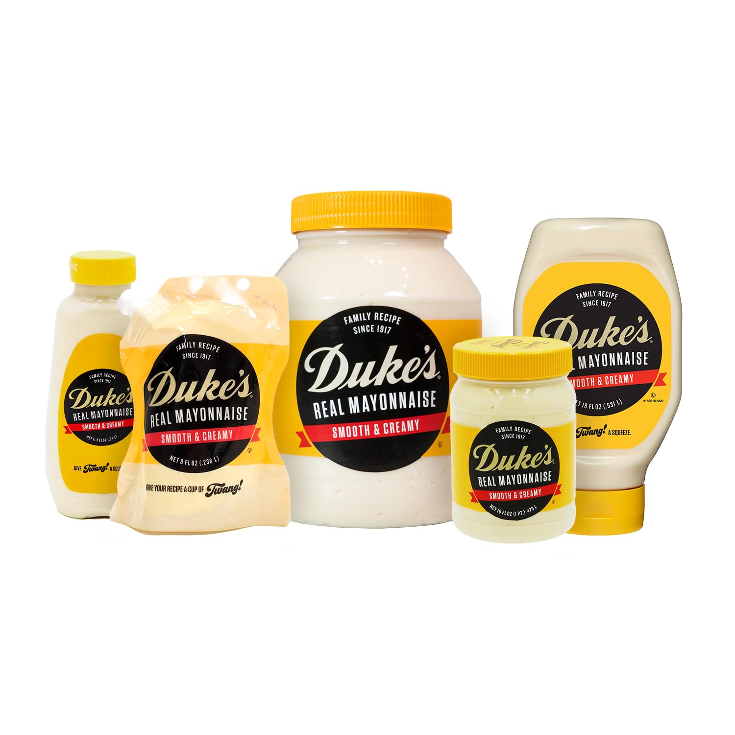 Duke's pour over sandwich showing spreadability, improves sandwich moisture