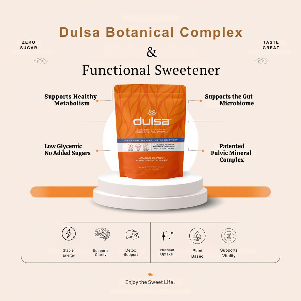 Lifestyle shot of Dulsa on a breakfast table showing everyday use and convenience