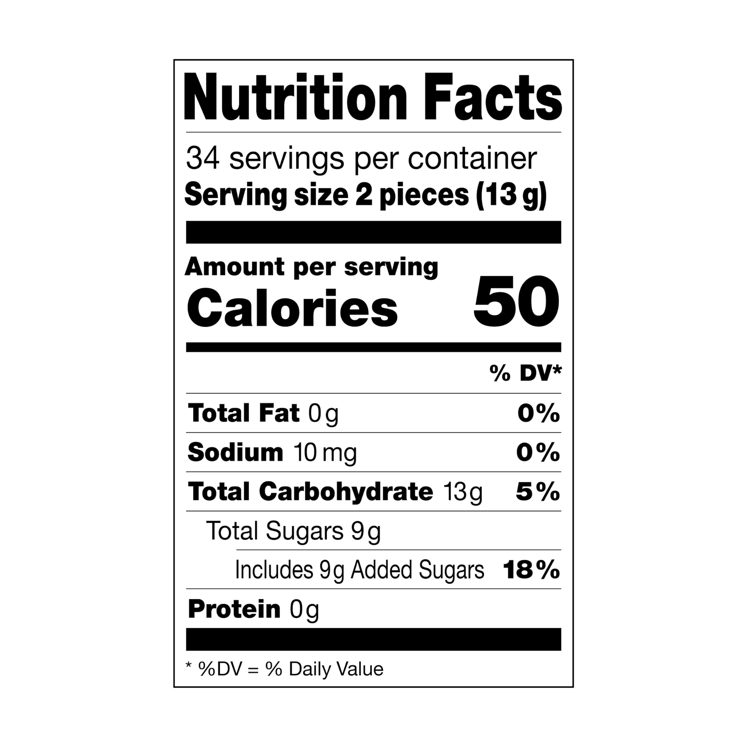 Dum Dums bag label and ingredients view showing brand certification and safety