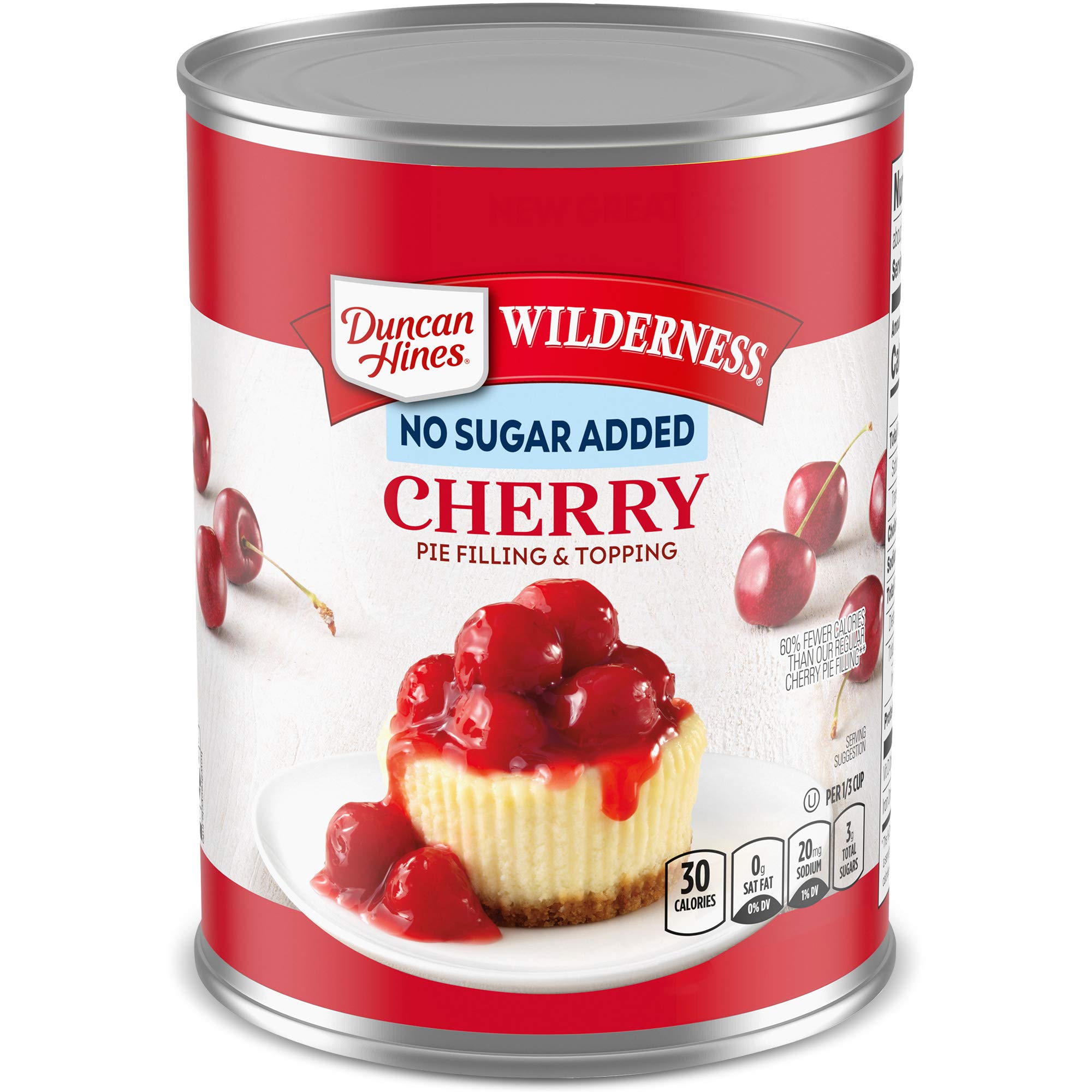 Duncan Hines front packaging showing product and no sugar added benefit
