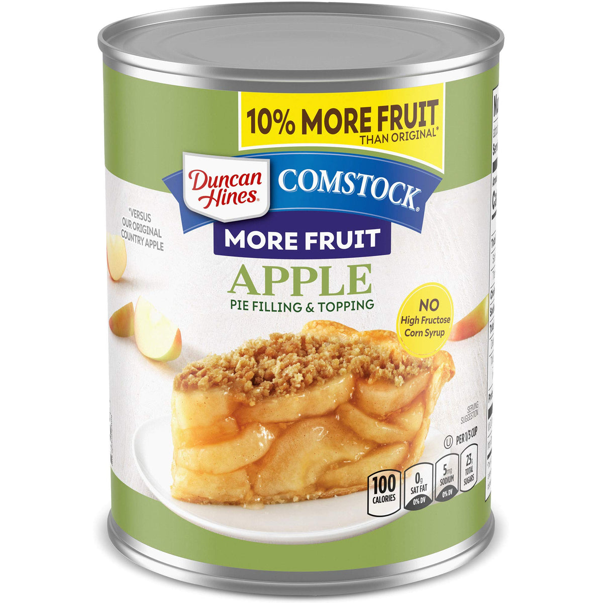Duncan Hines Comstock front packaging showing product label and serving idea